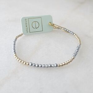 Bright Silver hematite blissful bracelet